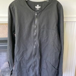 Black scrubs jacket